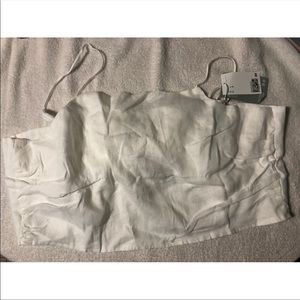 White Linen Camisole H&M Top NWT